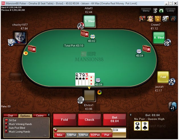 Omaha Poker M88